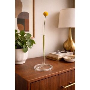 Vintage Test Tube Bud Vase Glass Mid Century Modern Retro Decor 12"